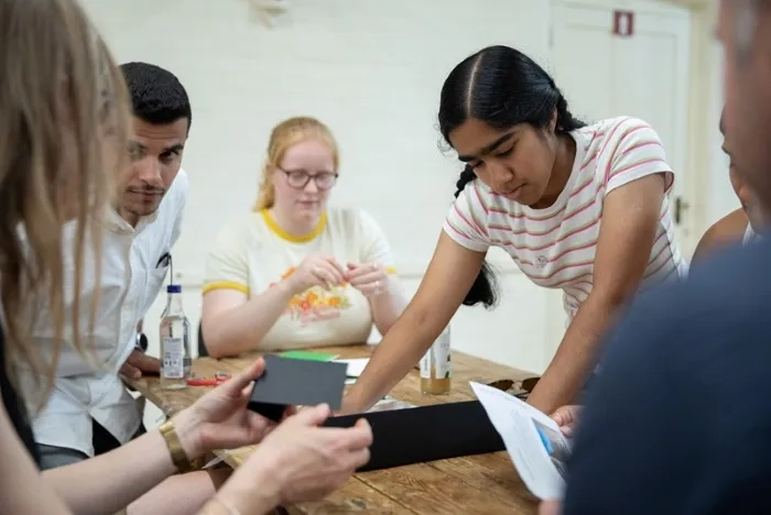 People working on a project